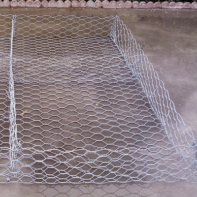 Galvanisierte Legierte Gebreitete Gabion-Sechseckenkörbe für Geogrid-Stützungen