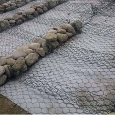Galfan-beschichtete Gabion-Körbe mit 0,5 mm PVC-Beschichtung Zugfestigkeit 350-550N/mm2