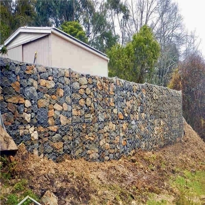 Galfan-beschichtete Gabion-Körbe mit 0,5 mm PVC-Beschichtung Zugfestigkeit 350-550N/mm2