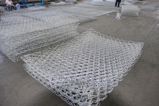 Zusammengepasste Galfan geschweißte Gabionkorb 6 * 8CM Mesh Größe Verschleißfestigkeit
