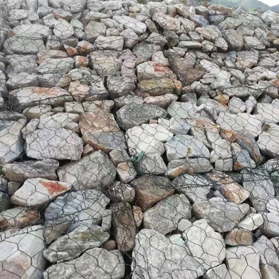 Galvanisierte Gabion-Körbe aus Galfan mit PVC-Beschichtung nach RAL-Standard