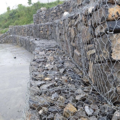 Galvanisierte Gabion-Körbe aus Galfan mit PVC-Beschichtung nach RAL-Standard