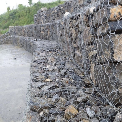 Galfan beschichtet Legierung PVC beschichtet Gabion Box 2*1*1M