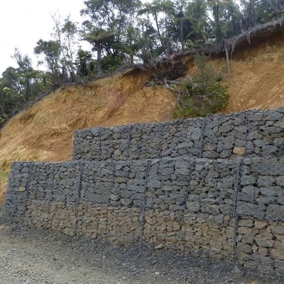 Galvanisierter Stahl Gabionbox Schweißsteinkäfig zur Festung der Wandlandschaft
