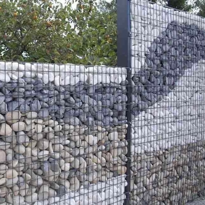 Schweißzaun aus Gabion aus Stahldraht mit doppelter PVC-Beschichtung